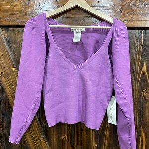 Madden Girl Lavender Ribbed Knit Tank with Matching Set
